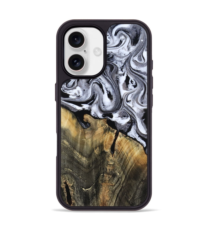 iPhone 17 Wood Phone Case - Wynter (Black & White, 818795)