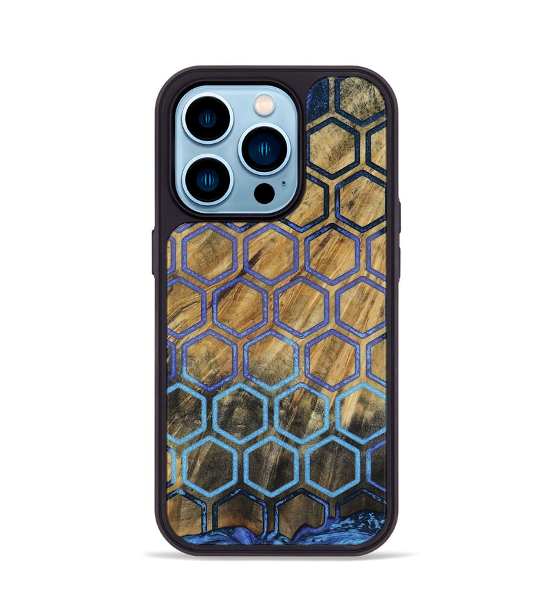 iPhone 14 Pro Wood Phone Case - Pamela (Pattern, 818809)