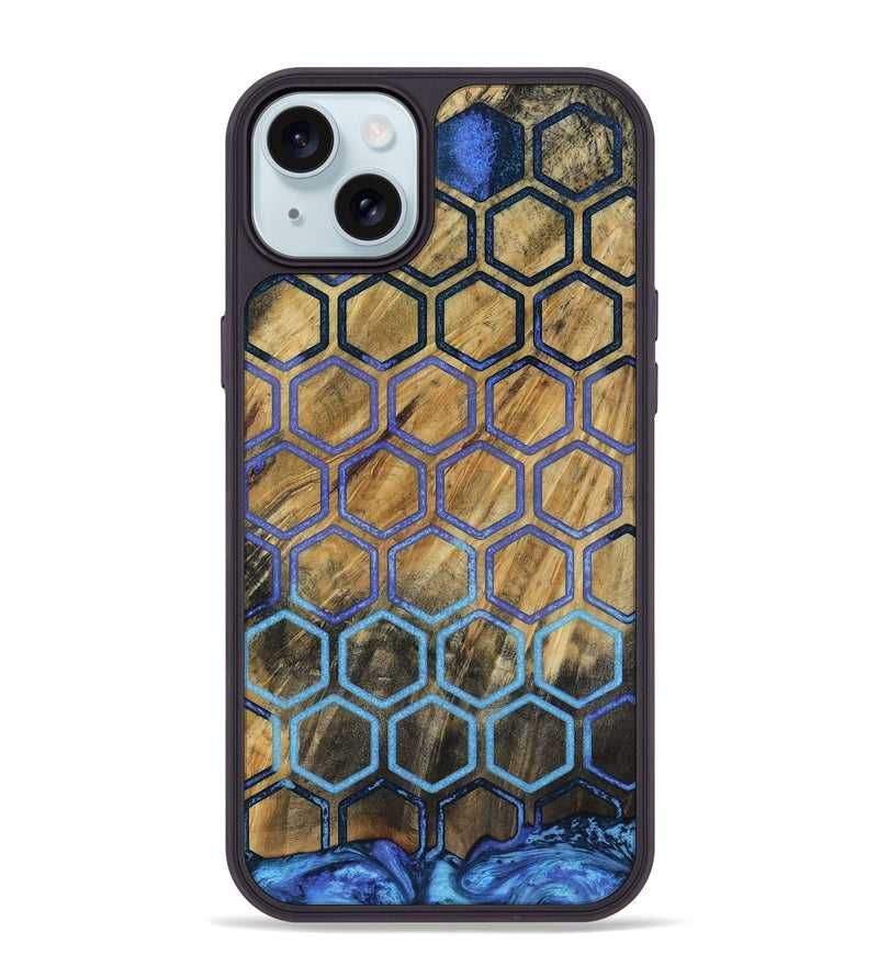iPhone 15 Plus Wood Phone Case - Pamela (Pattern, 818809)
