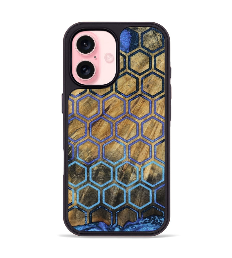 iPhone 16 Wood Phone Case - Pamela (Pattern, 818809)