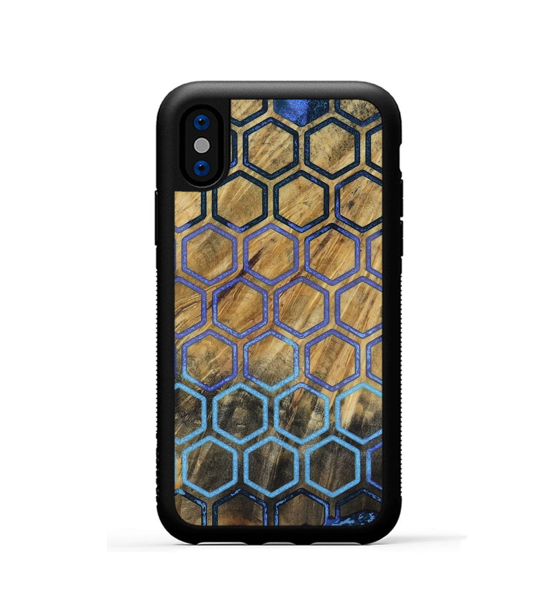 iPhone Xs Wood Phone Case - Pamela (Pattern, 818809)