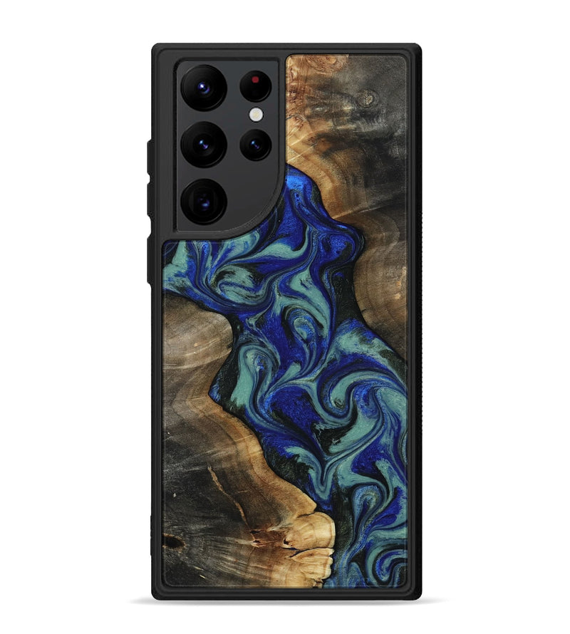 Galaxy S22 Ultra Wood Phone Case - Vincent (Green, 818815)
