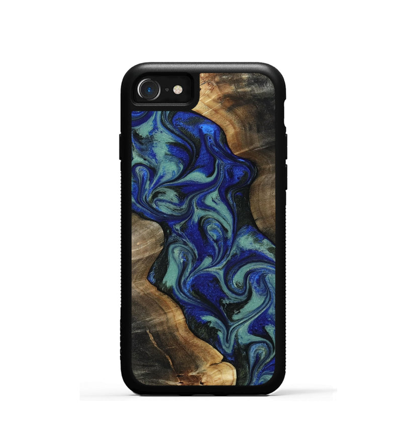 iPhone SE Wood Phone Case - Vincent (Green, 818815)