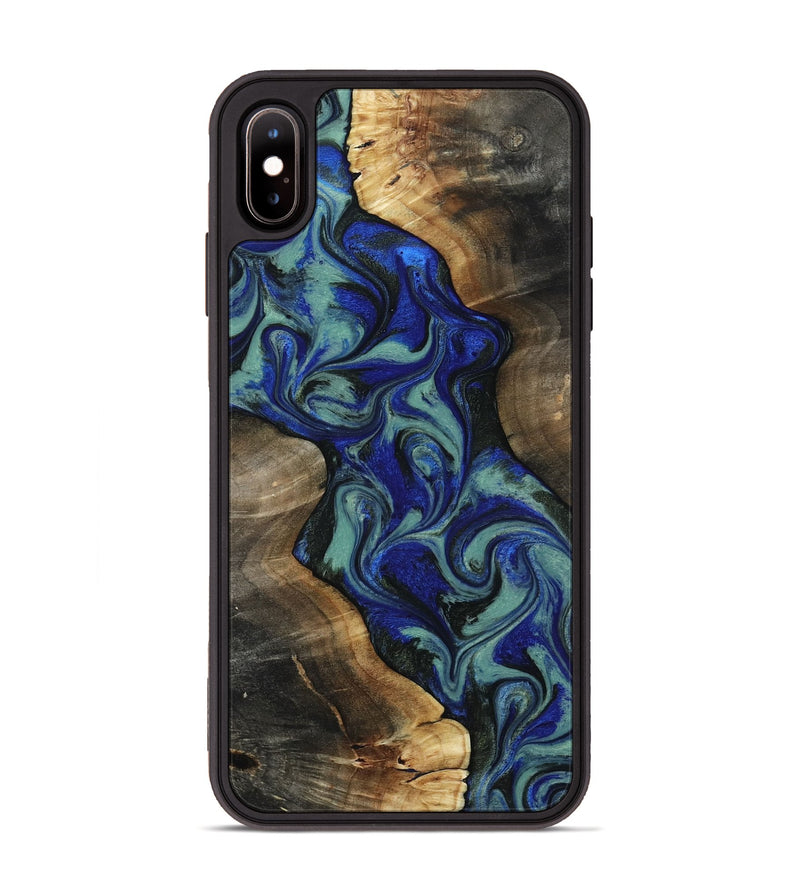 iPhone Xs Max Wood Phone Case - Vincent (Green, 818815)