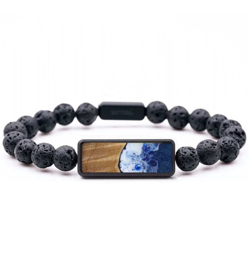Lava Bead Wood Bracelet - Mateo (Coastal, 818836)