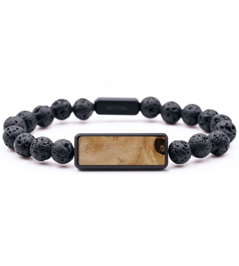 Lava Bead Wood Bracelet - Tammy (Wood Burl, 818842)