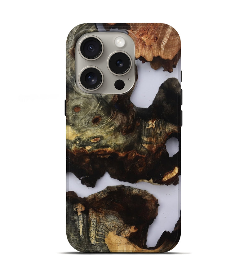 iPhone 16 Pro Wood Live Edge Phone Case - Ashlie (Clear, 818910)