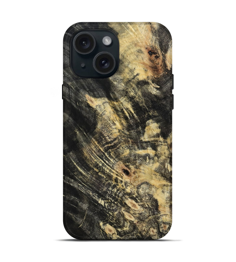 iPhone 15 Wood Live Edge Phone Case - Jackson (Wood Burl, 818912)