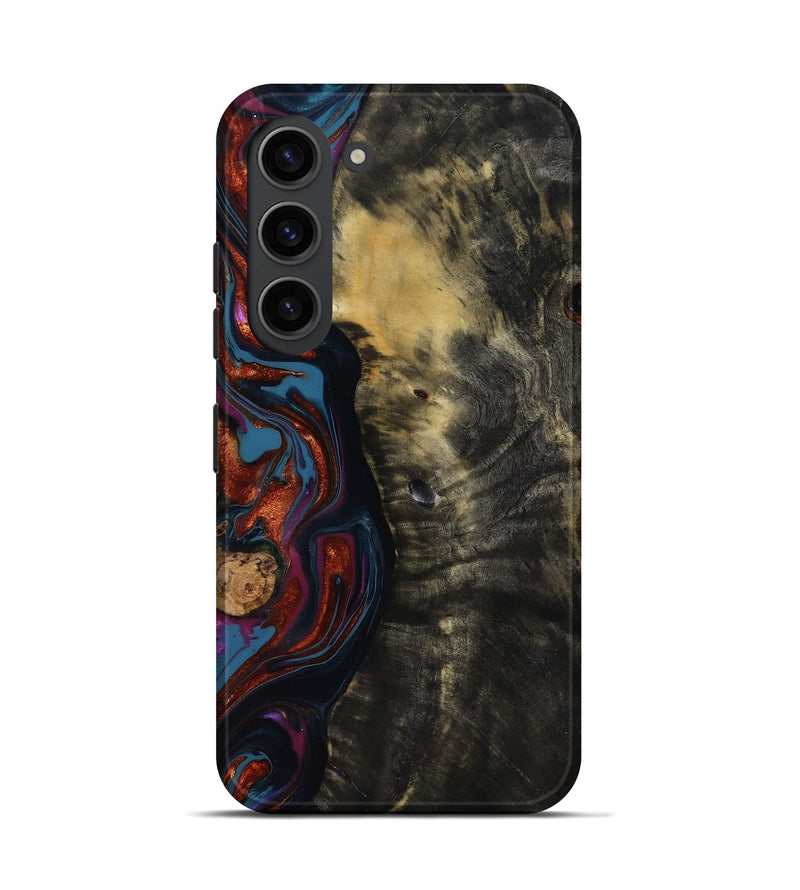Galaxy S23 Wood Live Edge Phone Case - Michele (Blue, 818918)