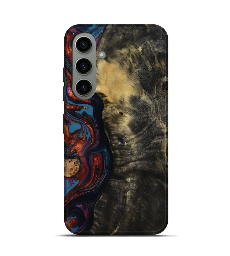 Galaxy S24 Wood Live Edge Phone Case - Michele (Blue, 818918)