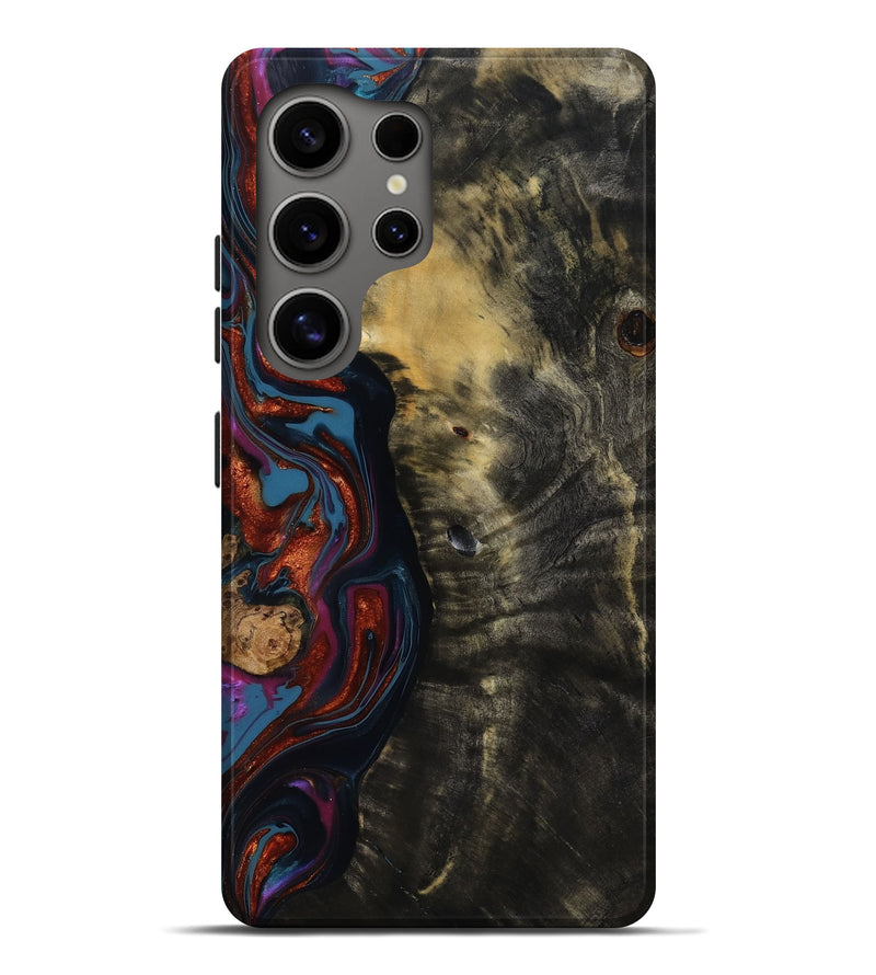 Galaxy S25 Ultra Wood Live Edge Phone Case - Michele (Blue, 818918)