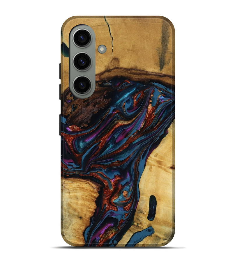 Galaxy S24 Plus Wood Live Edge Phone Case - Maisie (Blue, 818919)