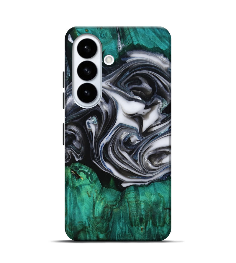 Galaxy S26 Wood Live Edge Phone Case - Emir (Black & White, 818921)