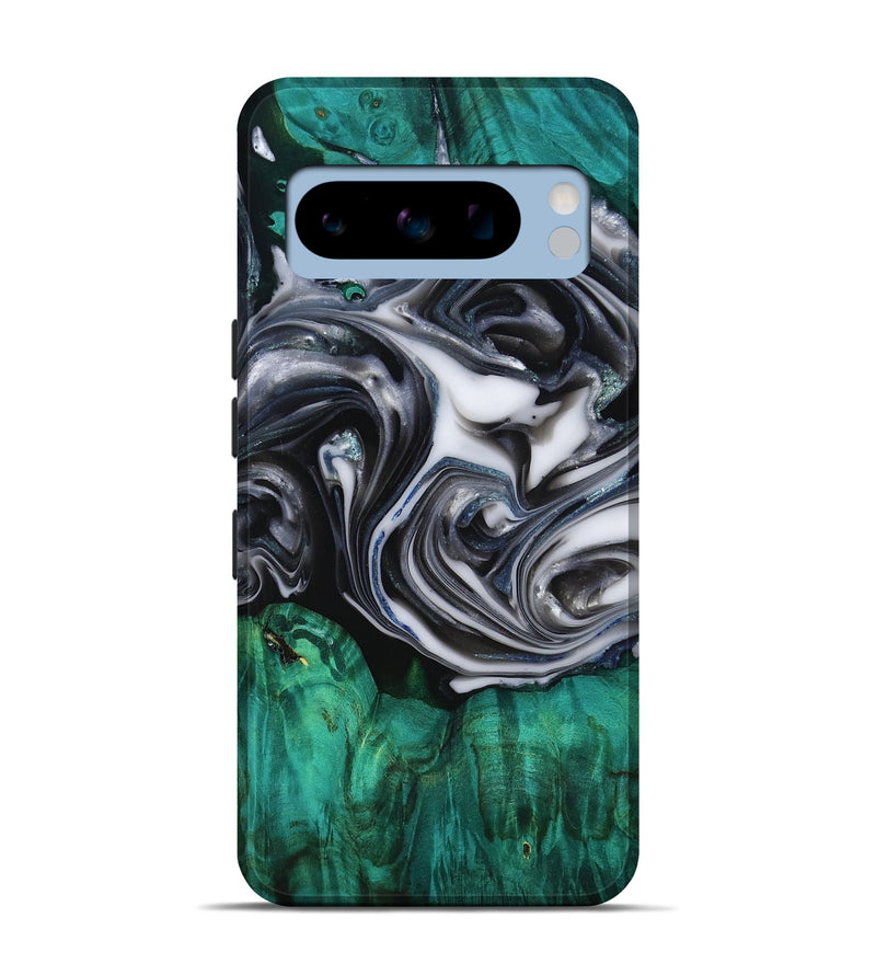 Pixel 8 Pro Wood Live Edge Phone Case - Emir (Black & White, 818921)