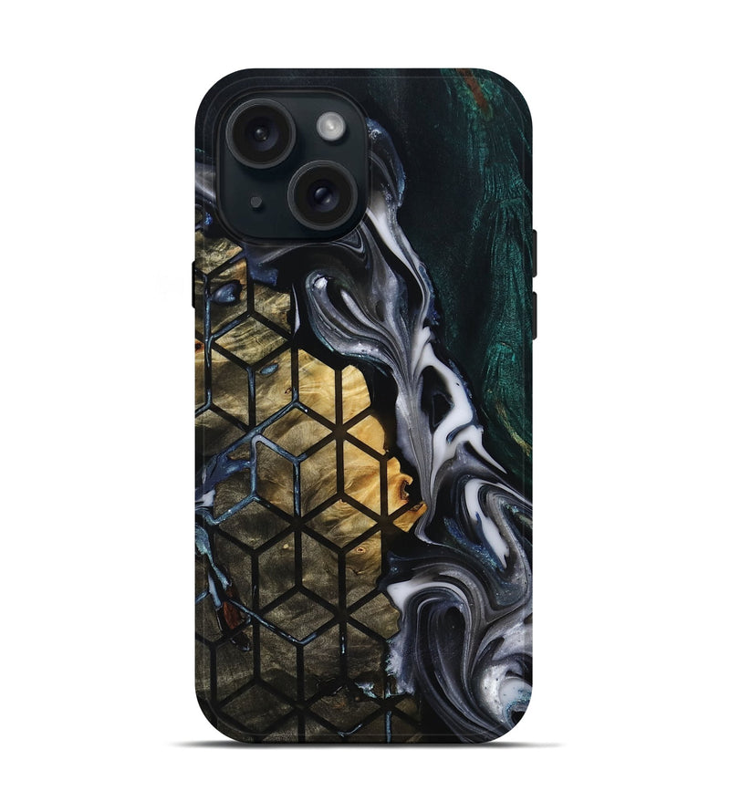 iPhone 15 Wood Live Edge Phone Case - Missy (Pattern, 818922)