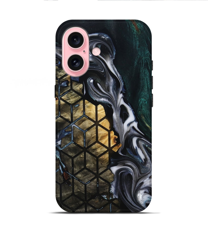 iPhone 16 Wood Live Edge Phone Case - Missy (Pattern, 818922)