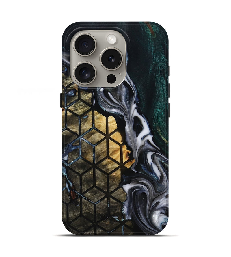 iPhone 16 Pro Wood Live Edge Phone Case - Missy (Pattern, 818922)
