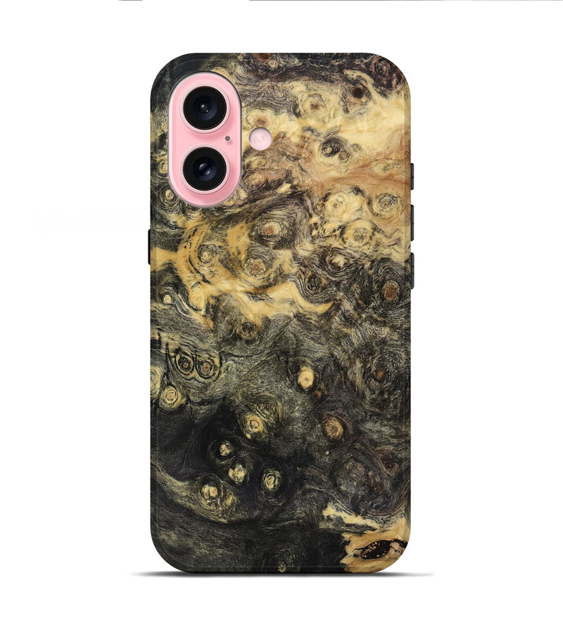 iPhone 16 Wood Live Edge Phone Case - Gertie (Wood Burl, 818923)