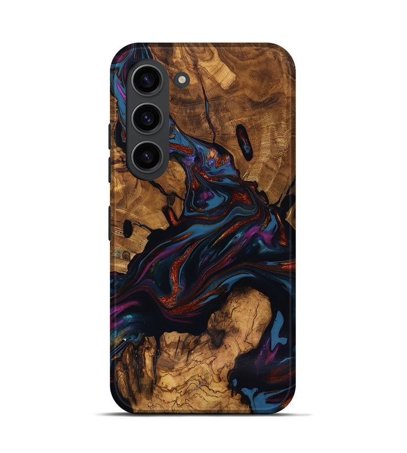 Galaxy S23 Wood Live Edge Phone Case - Ana (Ancient Olive, 818924)