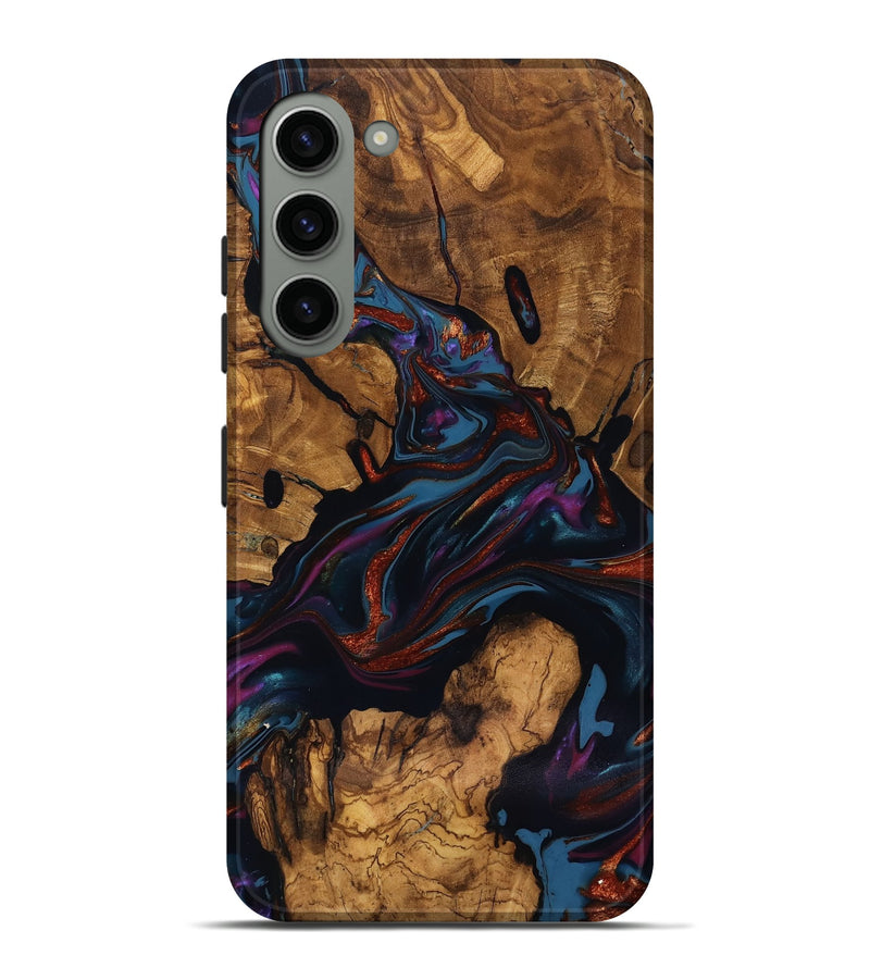 Galaxy S23 Plus Wood Live Edge Phone Case - Ana (Ancient Olive, 818924)