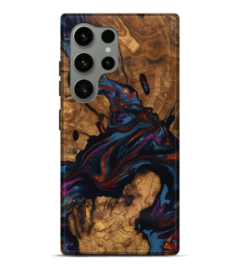 Galaxy S24 Ultra Wood Live Edge Phone Case - Ana (Ancient Olive, 818924)