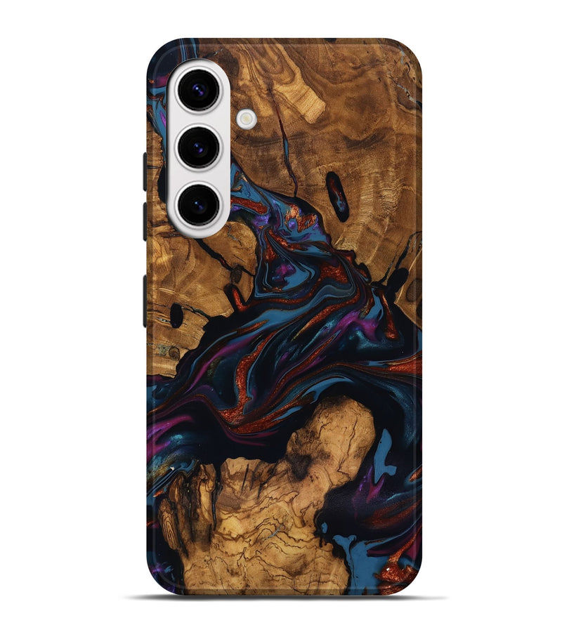 Galaxy S25 Plus Wood Live Edge Phone Case - Ana (Ancient Olive, 818924)