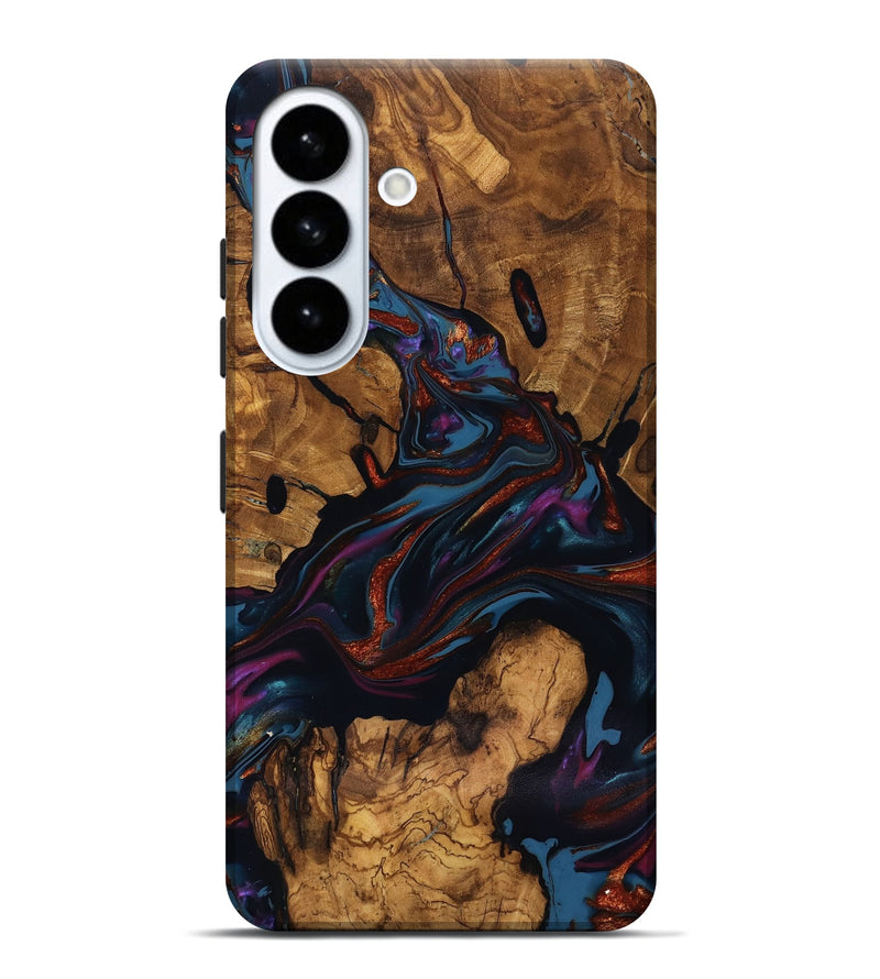Galaxy S26 Plus Wood Live Edge Phone Case - Ana (Ancient Olive, 818924)