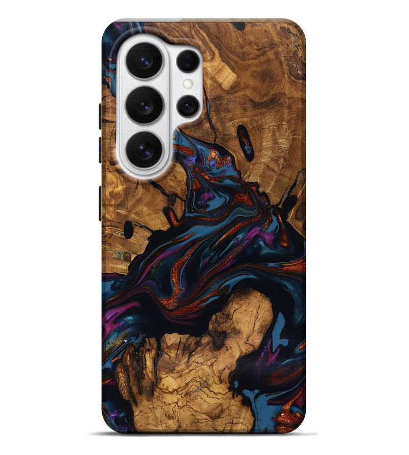 Galaxy S26 Ultra Wood Live Edge Phone Case - Ana (Ancient Olive, 818924)