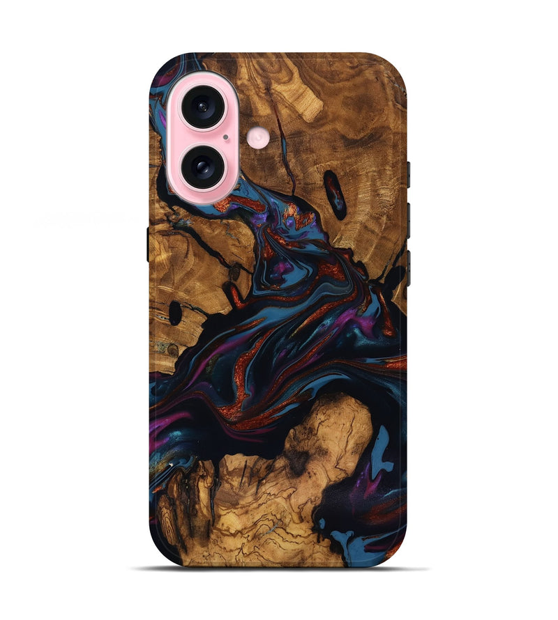 iPhone 17 Wood Live Edge Phone Case - Ana (Ancient Olive, 818924)