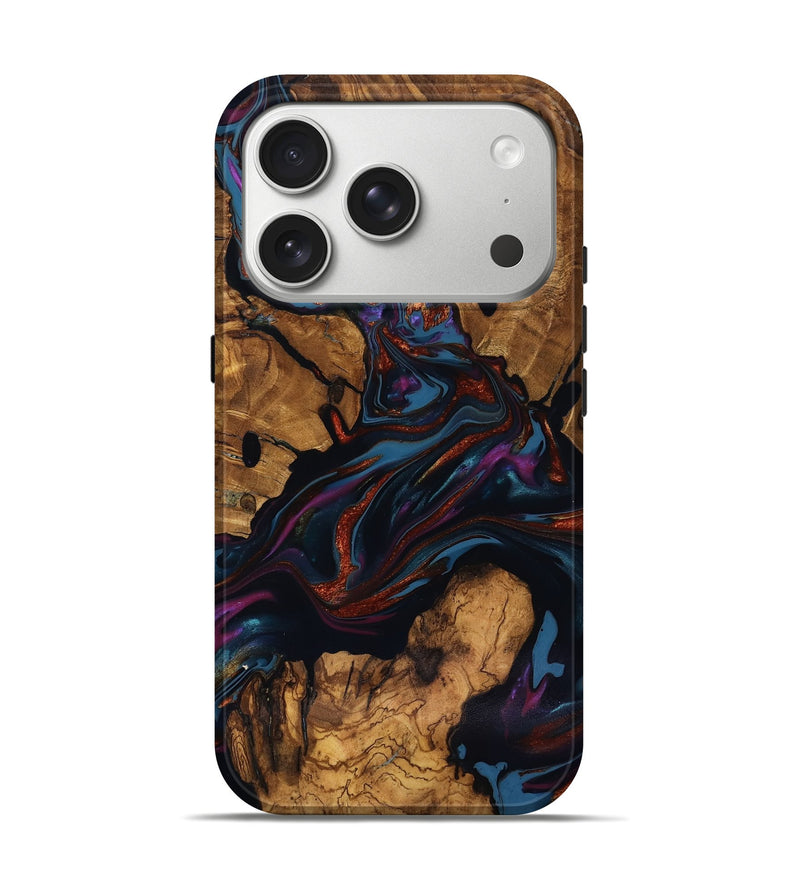 iPhone 17 Pro Wood Live Edge Phone Case - Ana (Ancient Olive, 818924)