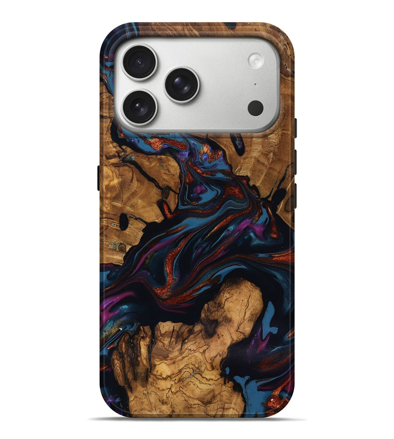 iPhone 17 Pro Max Wood Live Edge Phone Case - Ana (Ancient Olive, 818924)