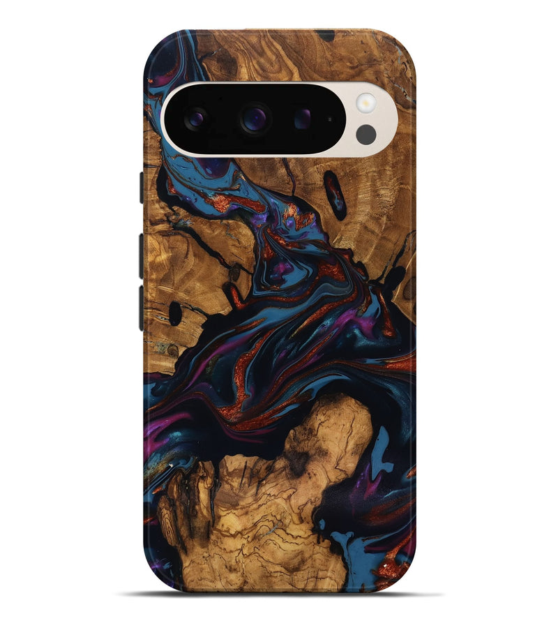 Pixel 9 Pro XL Wood Live Edge Phone Case - Ana (Ancient Olive, 818924)