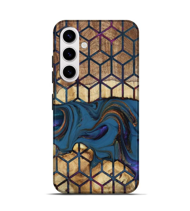 Galaxy S25 Wood Live Edge Phone Case - Reuben (Pattern, 818925)
