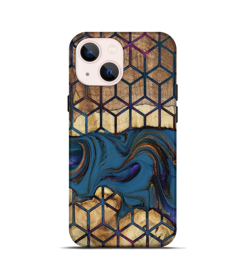 iPhone 13 mini Wood Live Edge Phone Case - Reuben (Pattern, 818925)