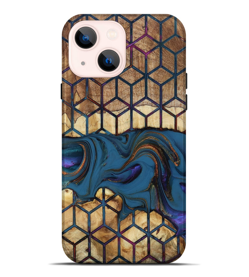 iPhone 14 Plus Wood Live Edge Phone Case - Reuben (Pattern, 818925)