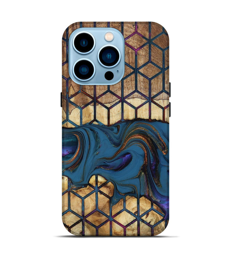 iPhone 14 Pro Wood Live Edge Phone Case - Reuben (Pattern, 818925)