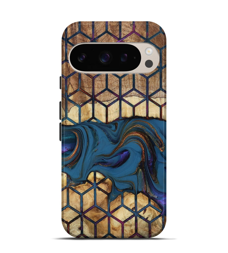 Pixel 9 Pro Wood Live Edge Phone Case - Reuben (Pattern, 818925)
