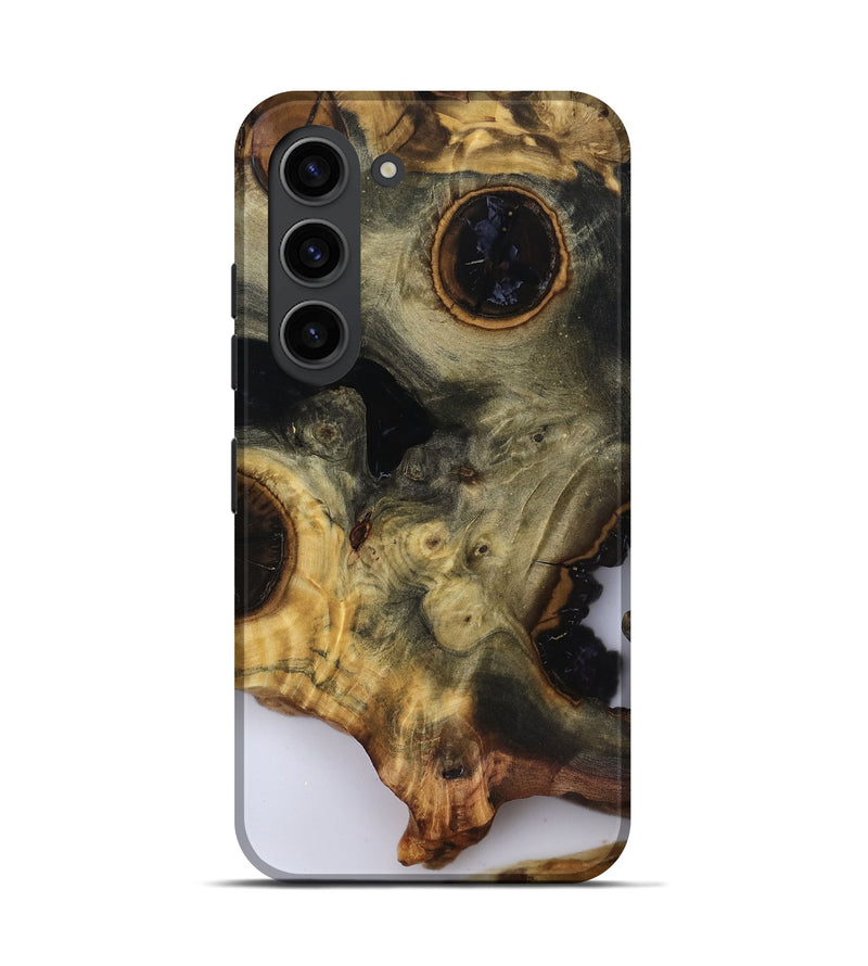 Galaxy S23 Wood Live Edge Phone Case - Leonard (Clear, 818928)