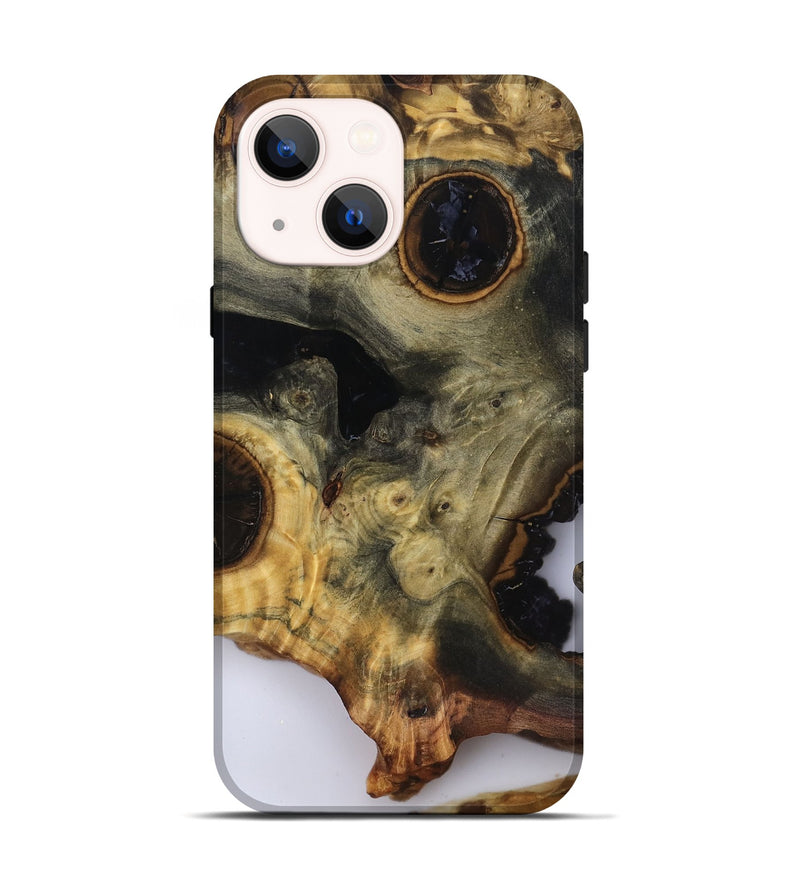 iPhone 14 Wood Live Edge Phone Case - Leonard (Clear, 818928)