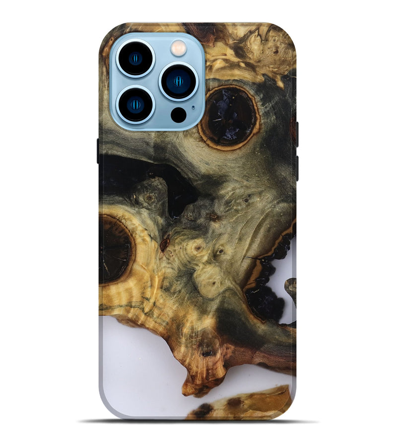 iPhone 14 Pro Max Wood Live Edge Phone Case - Leonard (Clear, 818928)