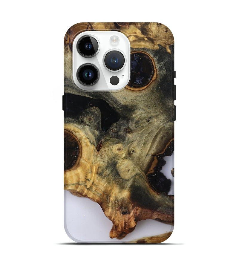 iPhone 15 Pro Wood Live Edge Phone Case - Leonard (Clear, 818928)