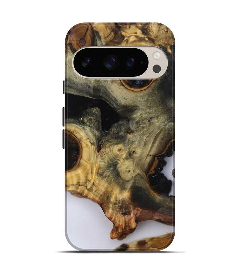 Pixel 10 Pro Wood Live Edge Phone Case - Leonard (Clear, 818928)