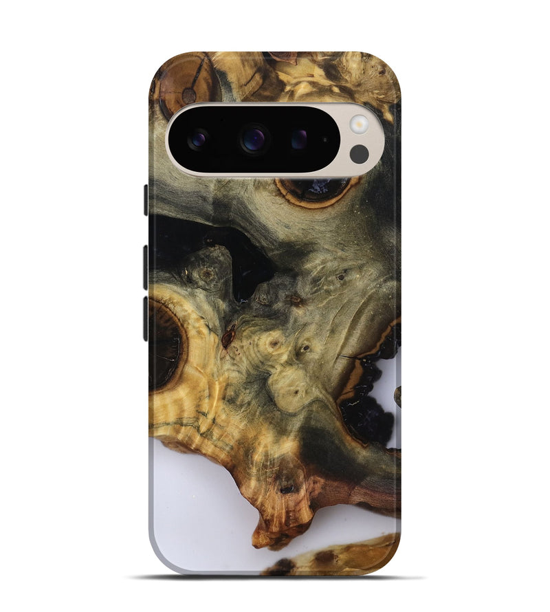 Pixel 9 Pro Wood Live Edge Phone Case - Leonard (Clear, 818928)