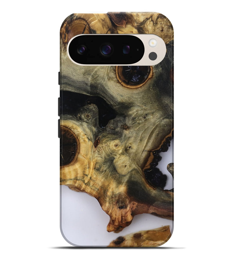 Pixel 9 Pro XL Wood Live Edge Phone Case - Leonard (Clear, 818928)
