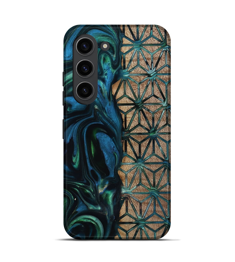 Galaxy S23 Wood Live Edge Phone Case - Frida (Pattern, 818929)