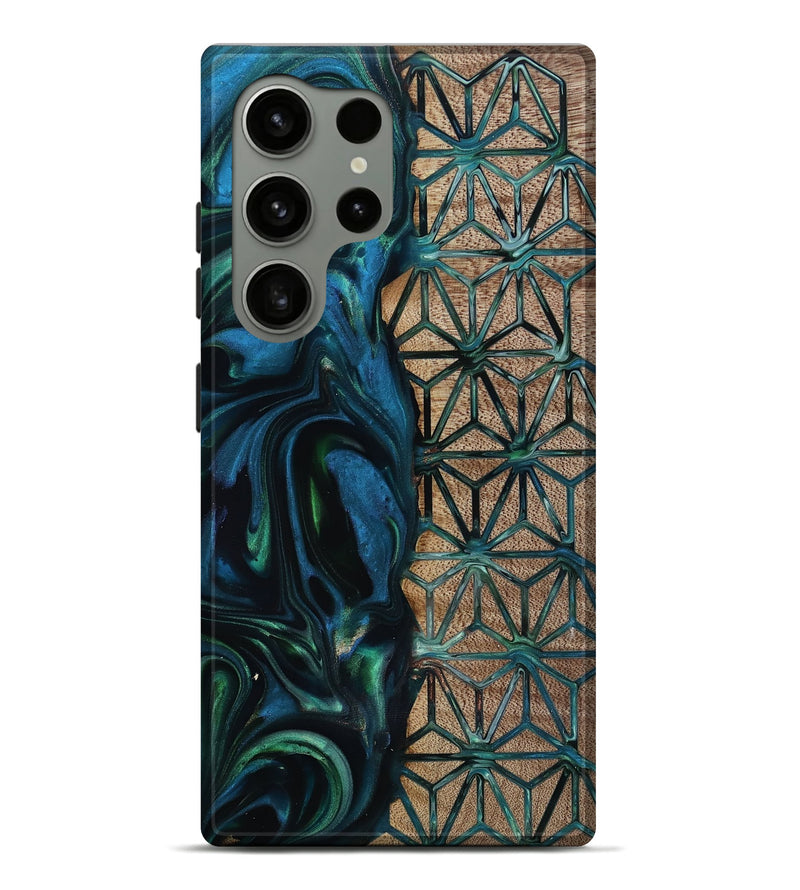 Galaxy S24 Ultra Wood Live Edge Phone Case - Frida (Pattern, 818929)