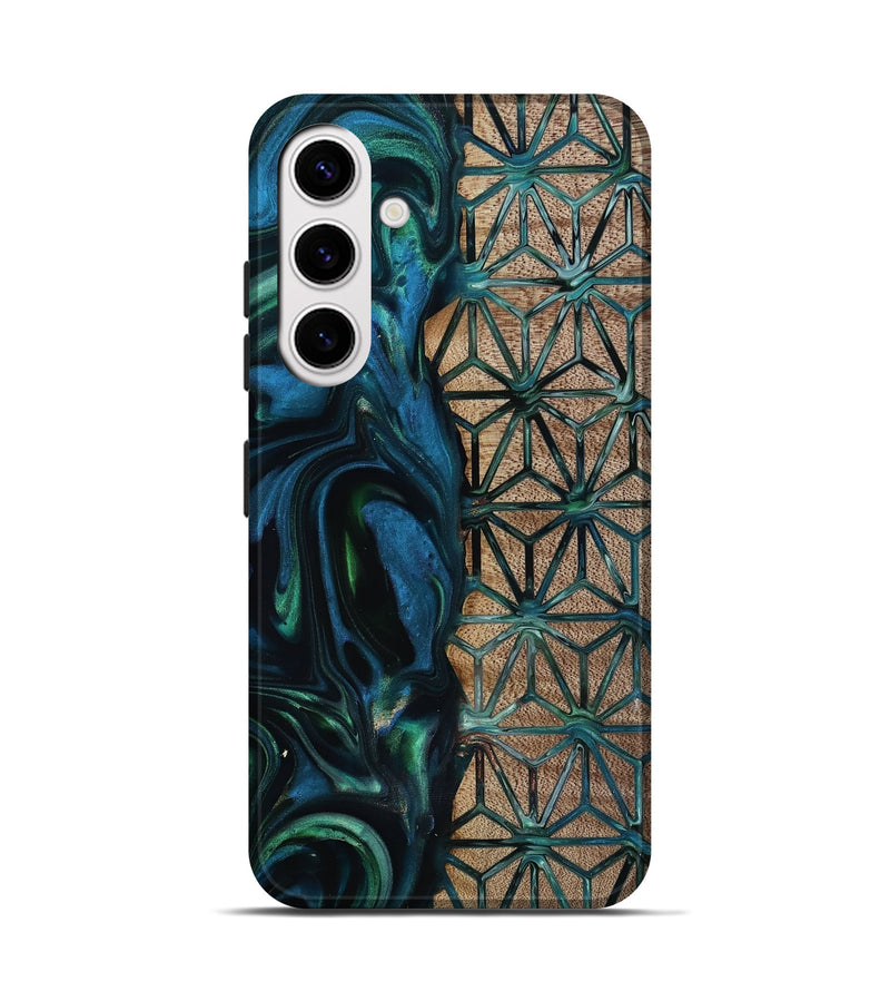 Galaxy S25 Wood Live Edge Phone Case - Frida (Pattern, 818929)