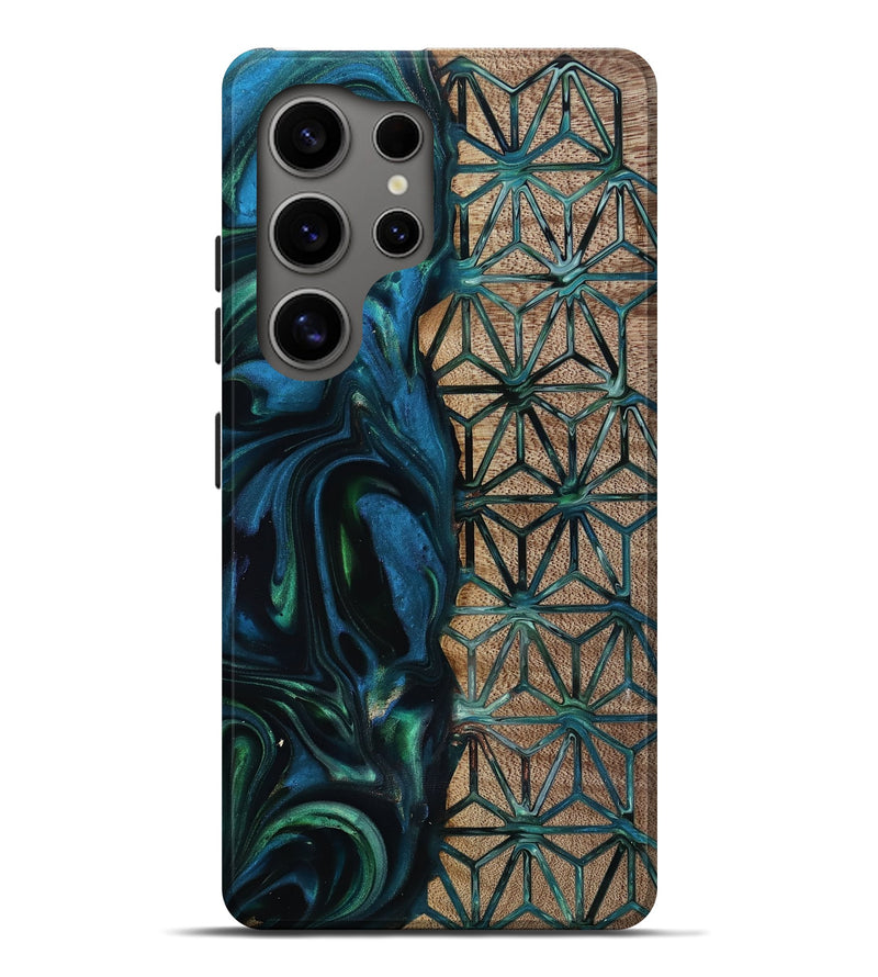 Galaxy S25 Ultra Wood Live Edge Phone Case - Frida (Pattern, 818929)