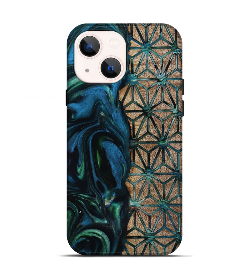 iPhone 13 Wood Live Edge Phone Case - Frida (Pattern, 818929)