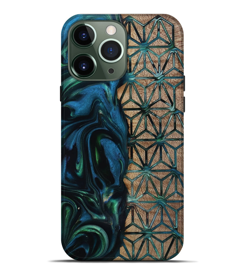 iPhone 13 Pro Max Wood Live Edge Phone Case - Frida (Pattern, 818929)